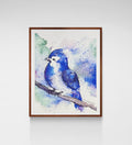 Blue Bird Watercolor Art Print
